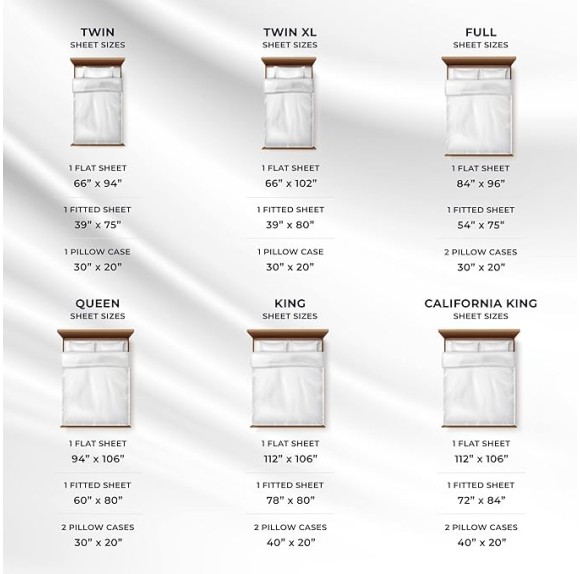 King Bed Sheet Set, Crisp and Smooth Egyptian Cotton Percale Solid Sheets and Pillowcase Set, Extra Deep Pocket, 350 Thread Count, 4-Piece Luxury Bedding, White