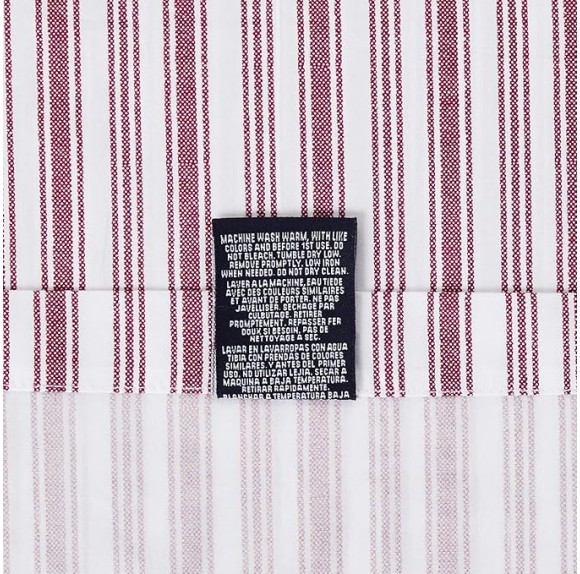 Queen Sheets, Cotton Percale Bedding Set, Casual Home Decor (Coleridge Stripe Red, Queen)
