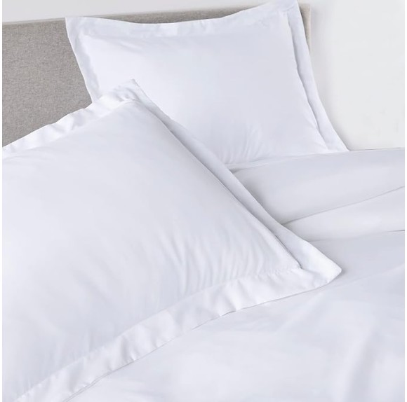 1500tc Level of Softness Soft Cooling Duvet Cover Set | Queen/Full Size - Classic White