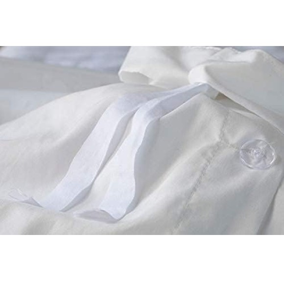1500tc Level of Softness Soft Cooling Duvet Cover Set | Queen/Full Size - Classic White