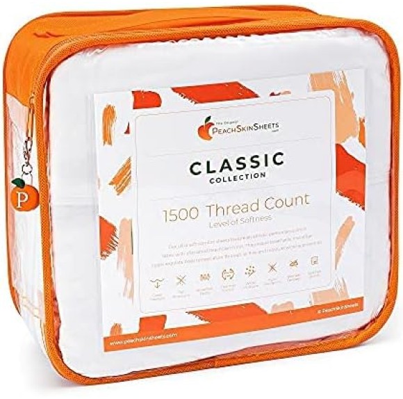 1500tc Level of Softness Soft Cooling Duvet Cover Set | Queen/Full Size - Classic White