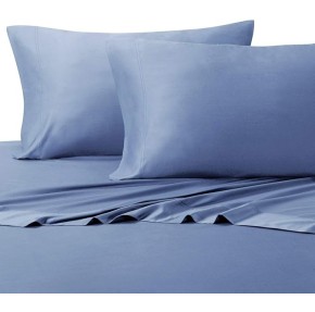 Silky-Soft Viscose from Bamboo-Cotton Hybrid, Queen 4PC Bed Sheets Set, Periwinkle