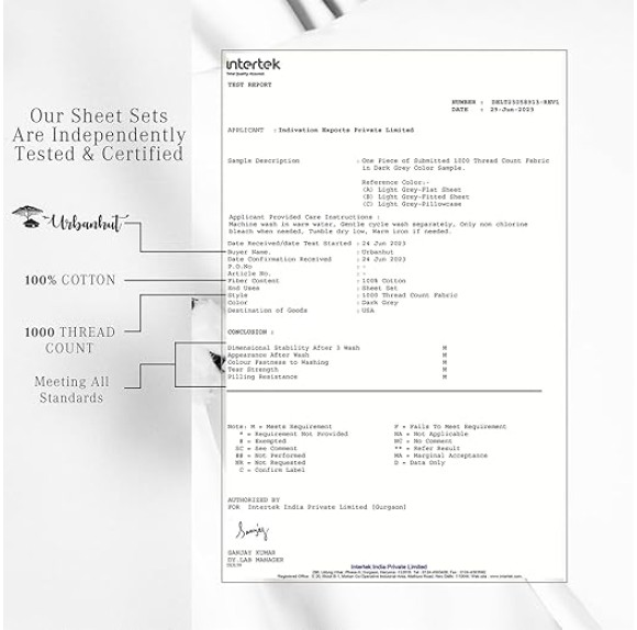 1000 Thread Count Egyptian Cotton Sheets King Size, Long Staple Soft & Breathable, 4 Pc Bed Sheet Sets, Luxury Hotel Sateen Sheets Fits 16" Deep Pocket - White