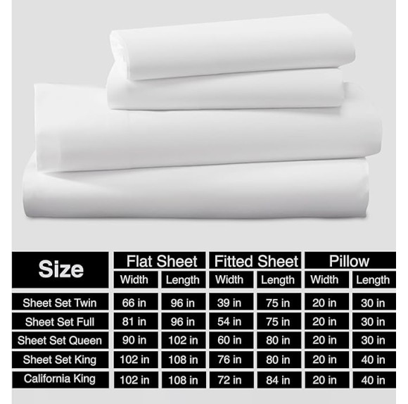 800 Thread Count Sheets King 100% Egyptian Cotton Sheets - Extra Long-Staple Cotton Sheets, Fits Mattress Upto 16'' Deep Pocket, Sateen Weave, Soft Cotton Bed Sheets Set(White)