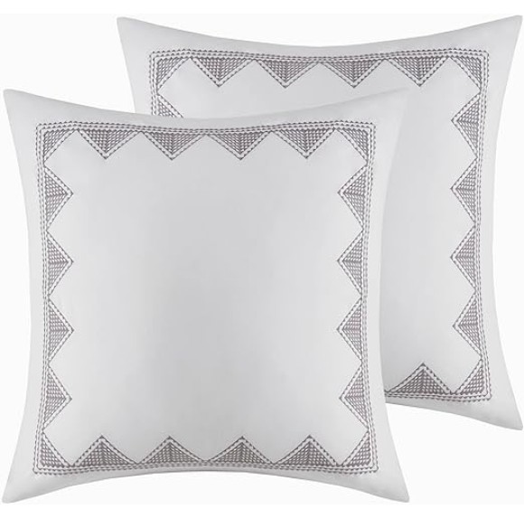 Imani 100% Cotton Duvet Mid Century Modern Design, All Season Comforter Cover Bedding Set, Matching Shams, King/Cal King, Ivory Chenille Tufted Accent 3 Piece