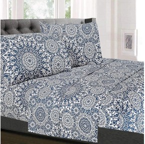 King Size Sheets - Breathable Luxury Bed Sheets with Full Elastic & Secure Corner Straps Built In - 1800 Supreme Collection Extra Soft Deep Pocket Bedding Set, Sheet Set, King, Oasis