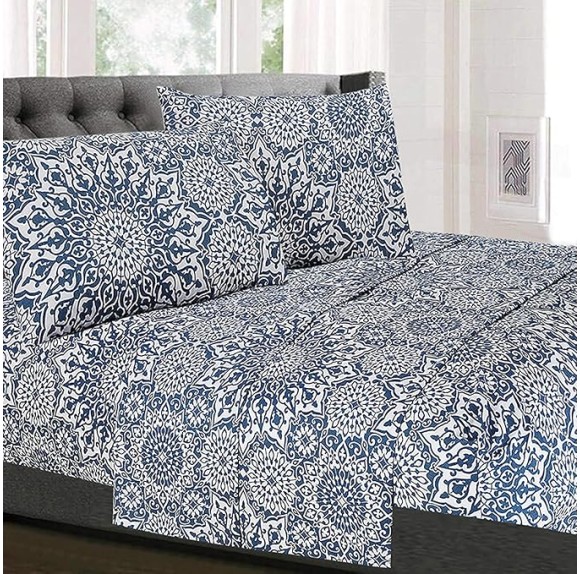 King Size Sheets - Breathable Luxury Bed Sheets with Full Elastic & Secure Corner Straps Built In - 1800 Supreme Collection Extra Soft Deep Pocket Bedding Set, Sheet Set, King, Oasis