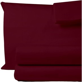 Egyptian Cotton King Sheets Set 1000 TC Luxury Hotel Soft and Smooth Burgundy King Size Bed Sheets Set Sateen Weave Extra Long Staple Cotton 16" Deep Pocket Bedding - Burgundy, 4 Piece