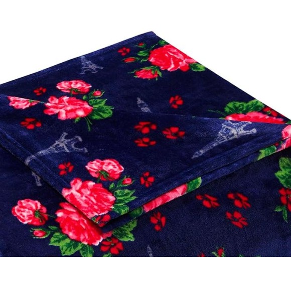 Fleece Collection | Blanket - Ultra Soft & Cozy Plush Fleece, Lightweight & Warm, Perfect for Bed or Couch, Twin, Floral