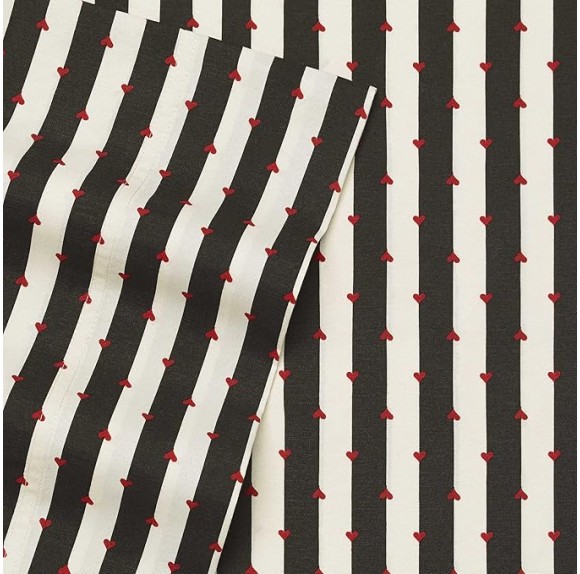 Twin Sheets, Soft & Lightweight Bedding, Fade & Wrinkle Resistant (Wonderland Stripe, Twin)