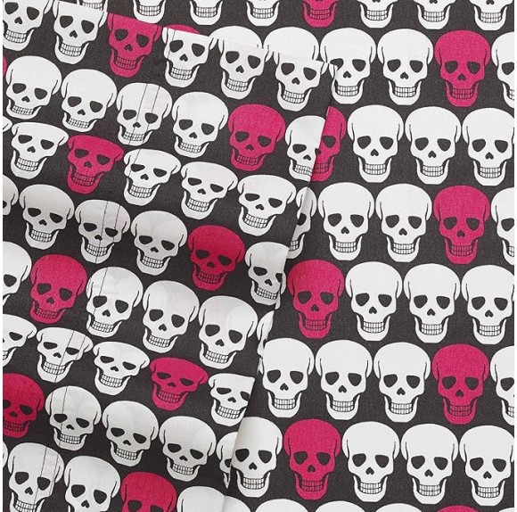 Twin Sheets, Soft & Lightweight Bedding, Fade & Wrinkle Resistant (Skulls, Twin)
