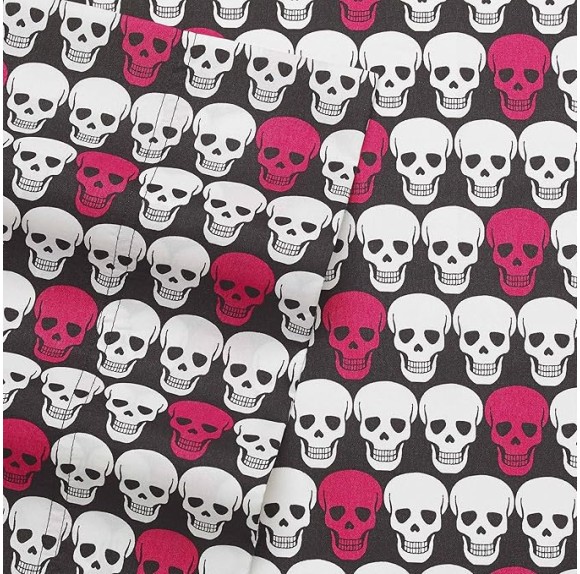 Twin Sheets, Soft & Lightweight Bedding, Fade & Wrinkle Resistant (Skulls, Twin)