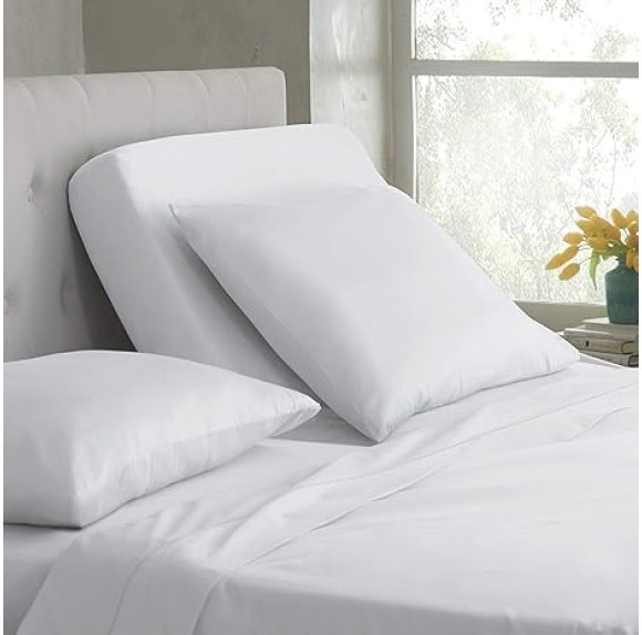 Sheets for Sleep Number Bed Split King,Split Top King Sheets for Sleep Number Bed,100% Egyptian Cotton,White Solid,34 Split-King,400 TC,16 Inch Deep,Split King Sheets for Sleep Number Beds
