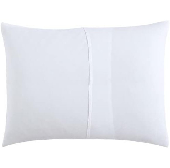 King Duvet Cover Set, Luxury Cotton Bedding with Matching Shams, All Season Home Decor (Waffle Stripe White, King)