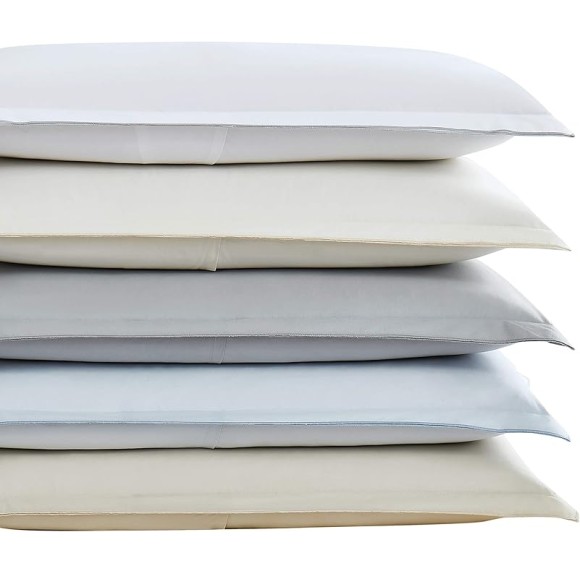 Percale Cotton 400 Thread Count Duvet Cover Set, King, Vanilla Ice