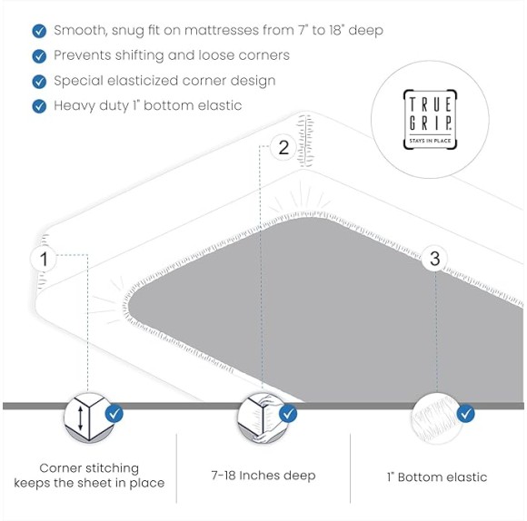 600 Thread Count Cotton Rich Queen Size Sheets Set Light Blue, Easy Care Ultra Soft & Silky Sateen Weave Deep Pocket Sheet Set (1 Flat, 1 Fitted Sheet & 2 Pillowcases), Fall Bedding Set