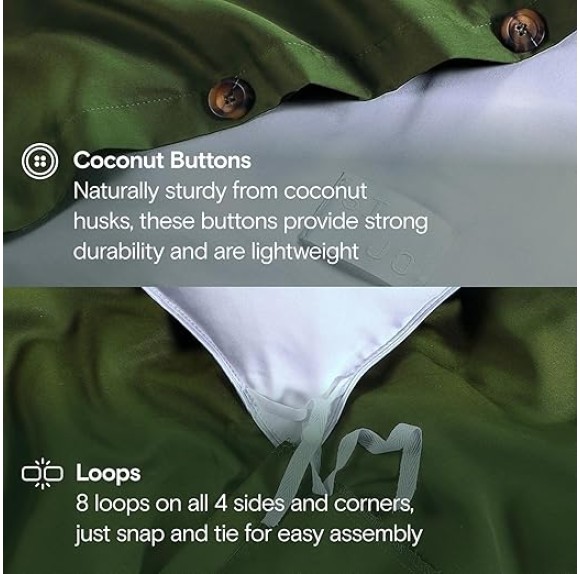 SIJO AiryWeight Duvet Cover, 100% Lyocell Derived from Eucalyptus, Buttery Soft, Best Cooling Sheets by Architectural Digest (Forest, Twin/Twin XL 70"x90")