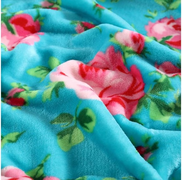 Fleece Collection | Blanket - Ultra Soft & Cozy Plush Fleece, Lightweight & Warm, Perfect for Bed or Couch, Twin, Bouquet Day