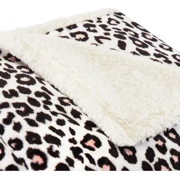 Fleece Collection | Blanket - Ultra Soft & Cozy Plush Fleece, Lightweight & Warm, Perfect for Bed or Couch, Twin, Leopard