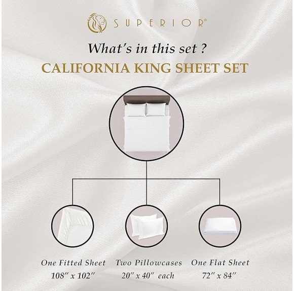 Egyptian Cotton, 650 Thread Count Solid, Deep Pocket Sheet Set, California King, Maple Sugar, 4-Piece Set