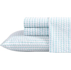 Queen Sheets, Cotton Percale Bedding Set, Crisp & Cool Home Decor (Pikkun Rasymatto, Queen)