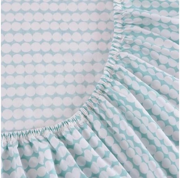 Queen Sheets, Cotton Percale Bedding Set, Crisp & Cool Home Decor (Pikkun Rasymatto, Queen)