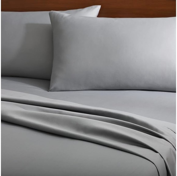 Lucid 600 TC Cotton Rich Sheet Set -14 Inch Deep Pockets - Breathable Sheet Set