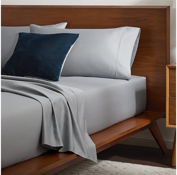 Lucid 600 TC Cotton Rich Sheet Set -14 Inch Deep Pockets - Breathable Sheet Set