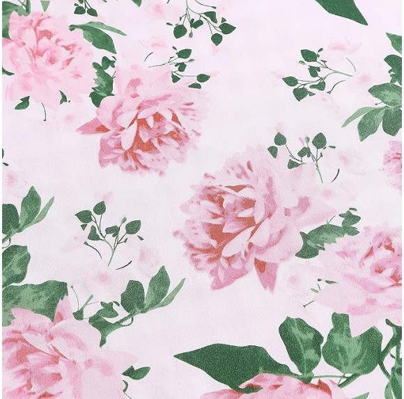 Twin Duvet Cover Set, Reversible Bedding with Matching Sham, All Season Home Decor (Blooming Roses Pink, Twin)