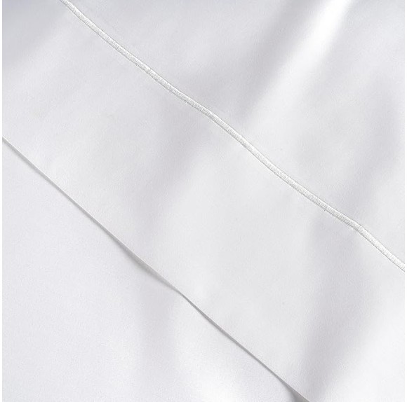 100% Egyptian Cotton Sheets Queen Size - 1000 Thread Count White Bed Sheets for Queen Size Bed, Long Staple Cotton Bedding Sheets, Sateen Weave, Luxury Hotel Sheets, Fits upto 17" Mattress