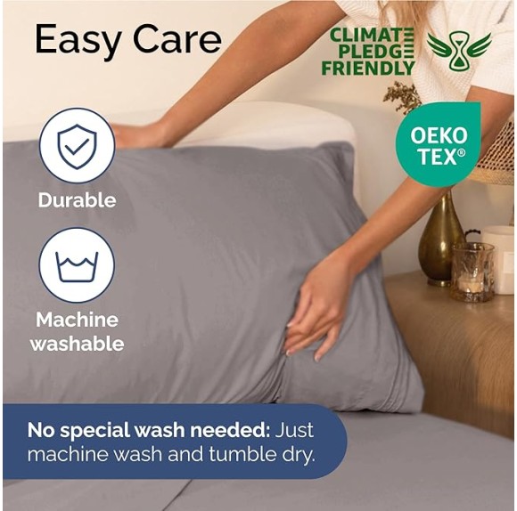 Full Size 4 Piece Sheet Set - Extra Soft, Breathable & Cooling Sheets - Hotel Luxury Durable Bed Sheets for Women & Men - Deep Pockets, Easy-Fit & Wrinkle-Free Sheets - Thistle Purple Oeko-Tex Sheets