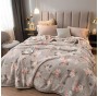 Korean Mink Blanket Plush Blanket Twin Size 60" x 80",5 Pounds Heavy Fleece Cherry Blossom Pink Blanket Silky Soft Warm 2 Ply Throw A&B Printed Raschel Bed Blanket