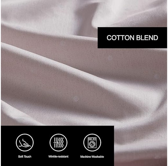 Queen Sheet Set, Luxury Sateen Cotton Bedding, 800 Thread Count, Soft & Smooth Home Decor (Eyelet Pink, Queen)