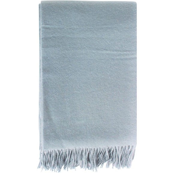 Cozy 100-Percent Merino Virgin Wool Throw with Fringes, 50x70 Inches