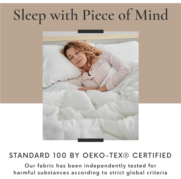 Bundle of 100% Viscose Made from Bamboo Cooling Sheets King Size & 3Pcs Duvet Cover | 2 Pillow Shams with Elegant Button Closure | 6 Pcs Bedding Sheets & Pillow Cases & Luxuriously Soft King Sage