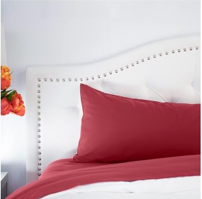 Deep Crimson Red Sheet Set - 1500tc Level of Softness - Extra Soft Cooling Sheets for Hot Sleepers and Night Sweats - XL Twin Size