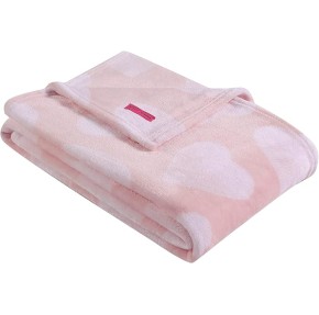 Twin Blanket, Lightweight & Warm Plush Bedding, All Season Home Decor (Dotted Heart Pink, Twin)