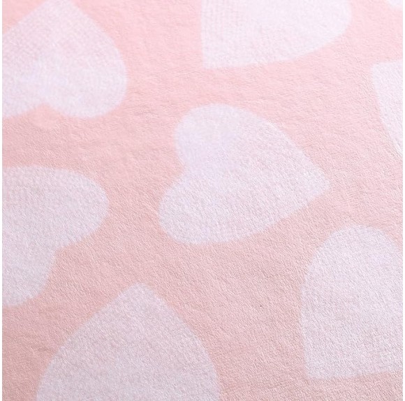 Twin Blanket, Lightweight & Warm Plush Bedding, All Season Home Decor (Dotted Heart Pink, Twin)