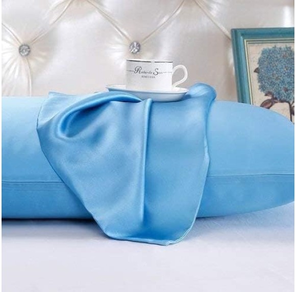 100% Pure Silk Satin Sheet Set 4pcs, Silk Fitted Sheet 15" Deep Pocket Mattress fit,Silk Flat Sheet&Silk Pillowcases Set Soft Silk Sheets|Wrinkle Free Fade Resistant Dark Grey,Queen