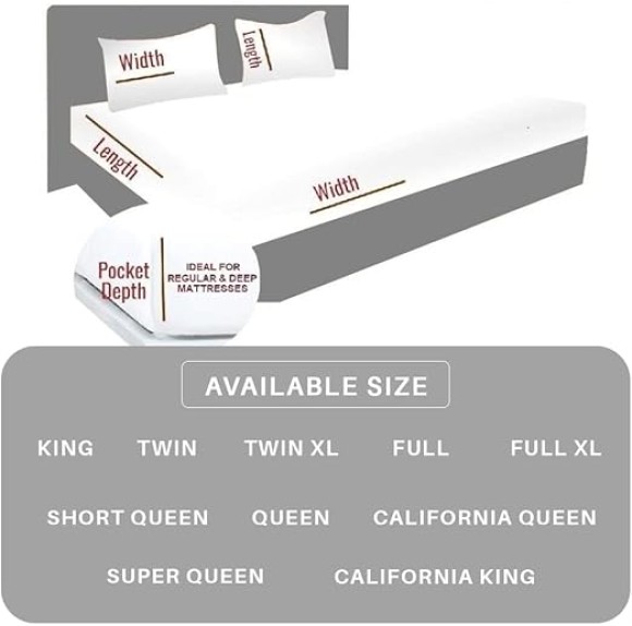 100% Pure Silk Satin Sheet Set 4pcs, Silk Fitted Sheet 15" Deep Pocket Mattress fit,Silk Flat Sheet&Silk Pillowcases Set Soft Silk Sheets|Wrinkle Free Fade Resistant Dark Grey,Queen