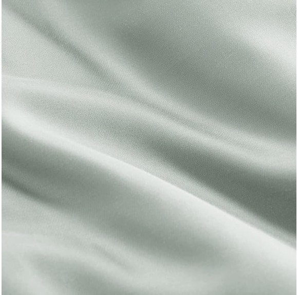 Cooling Sheets King Size, Rayon derived from Bamboo, Oeko-TEX Certified Luxuriously Soft & Cooling Silky Sheet Set - 16" Deep Pockets 4 Piece Bedding Sheets & Pillowcases，Sea Glass