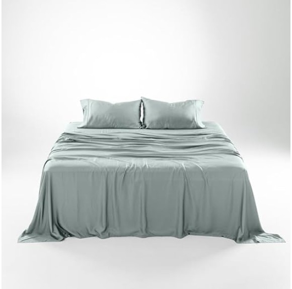 Luxury Series 100% Tencel Eucalyptus Twin XL Size Sheets Set - 4PC Super Soft Cooling Bed Sheets, Deep Pocket to 16'' Flat, Fitted Sheet & 2 Pillowcases, Eucalyptus