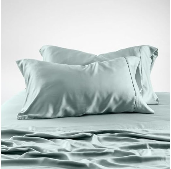 Luxury Series 100% Tencel Eucalyptus Twin XL Size Sheets Set - 4PC Super Soft Cooling Bed Sheets, Deep Pocket to 16'' Flat, Fitted Sheet & 2 Pillowcases, Eucalyptus