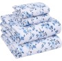 100% Cotton Sheets - Crispy Cooling Percale Sheets for Full Size Bed, Breathable & Durable Full Sheet Set, 16 Inches Deep Pocket Bed Sheets, Annual, 4 Pieces
