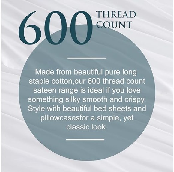 Split California King Sheets Set - 100% Egyptian Cotton, 600 Thread Count - 5 PCs, Split Cal King Sheets Sets for Adjustable Beds - Luxury Soft Hotel-Quality Sheets with Sateen Weave - Light Grey