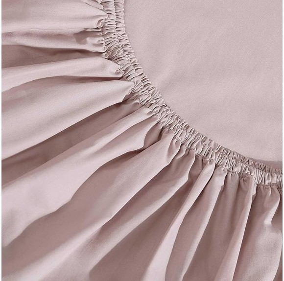 King Sheets, Luxuriously Soft Percale Bedding Set, Sustainable Fabric Construction (Naturals Solid Fresh Taupe, King)