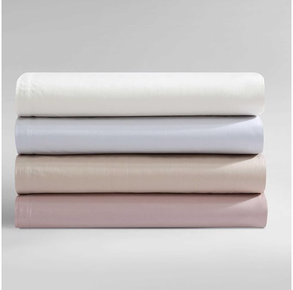 King Sheets, Luxuriously Soft Percale Bedding Set, Sustainable Fabric Construction (Naturals Solid Fresh Taupe, King)