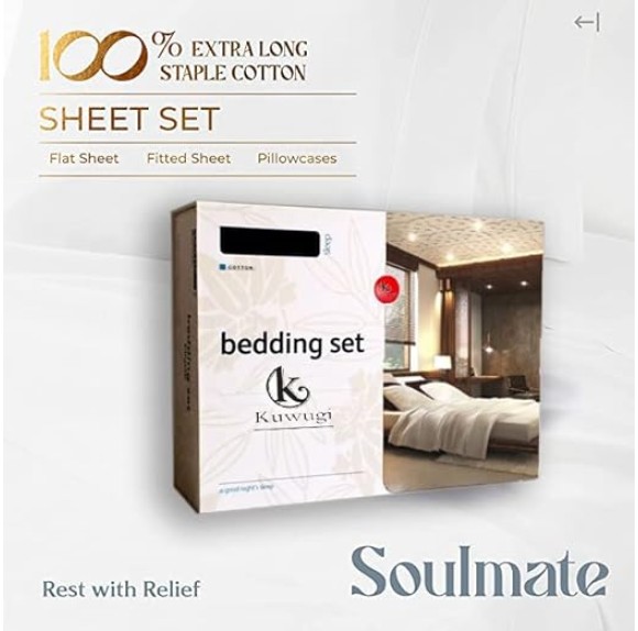 Split California King Size - 5 Piece 1000 Thread Count 100% Egyptian Cotton Split Sheets Set for Adjustable Beds, Fits Mattress 18" inch Deep Pocket - Split California King Size - Medium Blue Solid