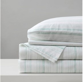 100% Cotton Sheet Set Breathable, Lightweight, Soft with 14" Elastic Pocket Fits up to 16" Mattress, All Season Cozy Bedding, Matching Pillow Case, Queen Good Vibes 4 Piece