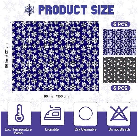 24 Pack Bulk Christmas Soft Fleece Blankets 50 x 60 Inch Bulk Throw Blankets Lightweight Warm Fleece Throw Blankets for PET Bed Sofa Couch Office Wedding Gifts Travel (Snowflake)